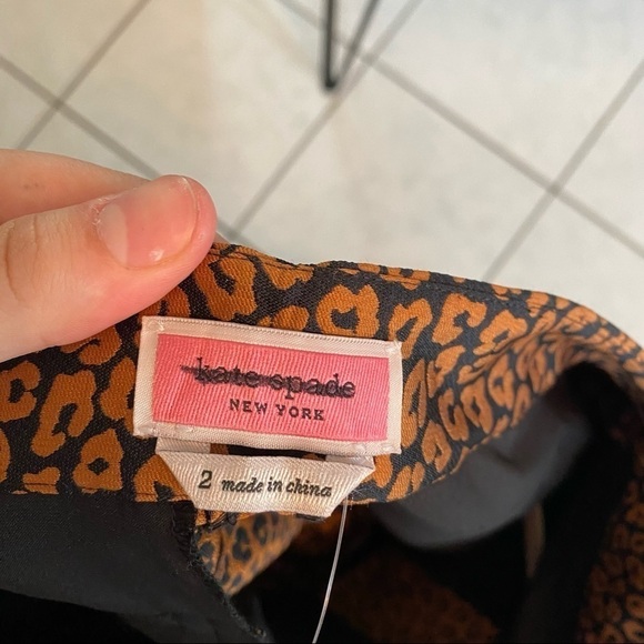 KATE SPADE flora leopard jacquard pant - Picture 6 of 6